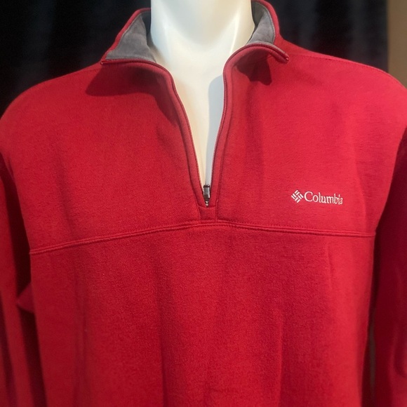 Columbia Red Turtleneck Sweater with Ribbed Cuffs - Picture 6 of 16